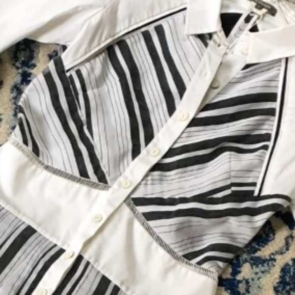 Zac Posen Organdy Stripe Black White Dress $1290! - Picture 11 of 14